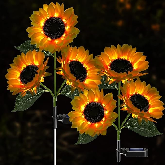 Solar Sunflower Light