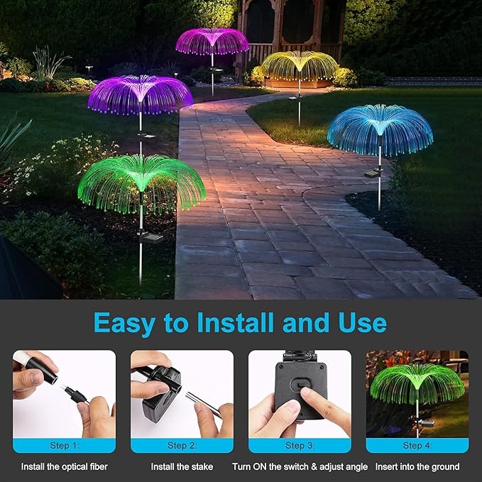 Jellyfish Solar Garden Light