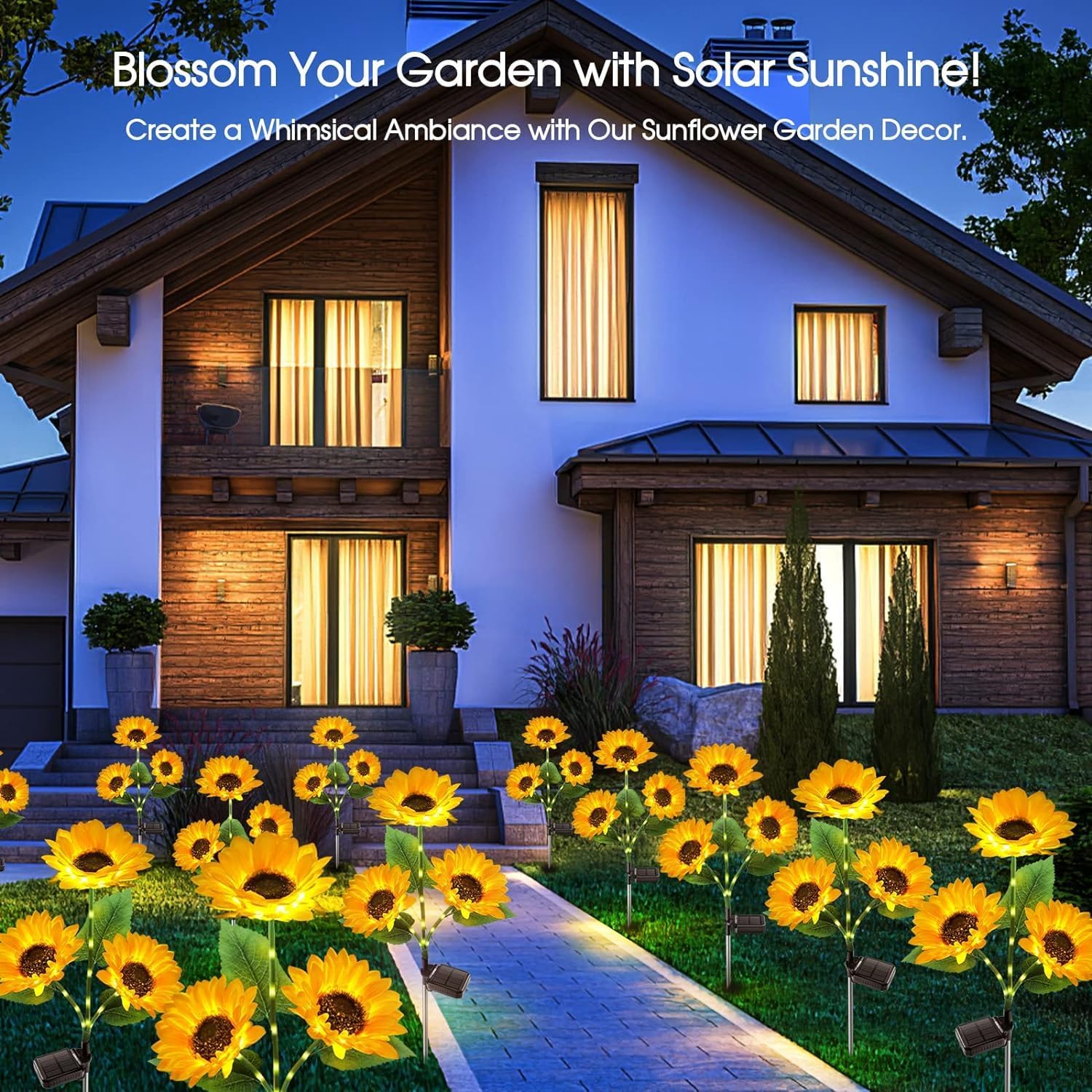 Solar Sunflower Light